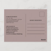 Kundenspezifisches Foto Ihre Nachbarschaft Moderne Postkarte (Rückseite)