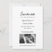 Kundenspezifisches Foto im neuen Jahr Save The Date (Rückseite)