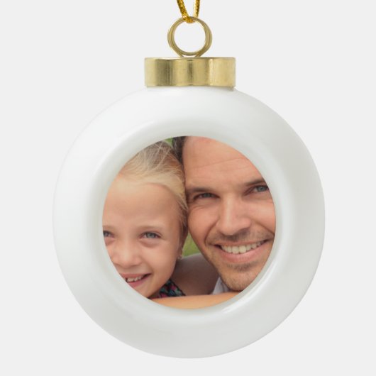 Kundenspezifisches Foto Keramik Kugel-Ornament (Vorderseite)