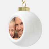 Kundenspezifisches Foto Keramik Kugel-Ornament (Rechts)