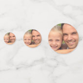 Kundenspezifisches Foto Konfetti (Rückseiten)