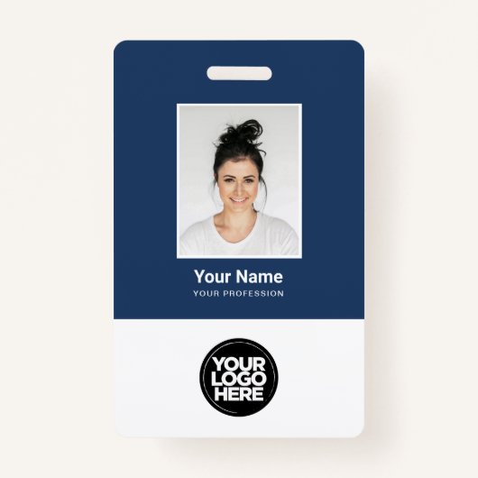 Kundenspezifisches Foto, Logo, Name, Qr-Code Ausweis (Vorderseite)