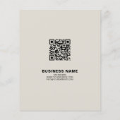 Kundenspezifisches Foto-Logo QR Modernes Corporate Flyer (Hinten)