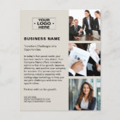 Kundenspezifisches Foto-Logo QR Modernes Corporate Flyer (Vorne)