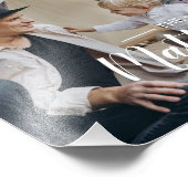 Kundenspezifisches Foto mit Familienname und fests (Ecke)