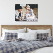 Kundenspezifisches Foto mit Familienname und fests Leinwanddruck (Insitu (Schlafzimmer))
