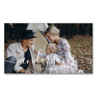 Kundenspezifisches Foto mit Familienname und fests
