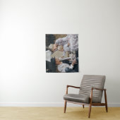 Kundenspezifisches Foto mit Familienname und fests Wandteppich (Beispiel)