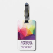 Kundenspezifisches Foto-moderner Entwurf Gepäckanhänger (Rückseite vertikal)