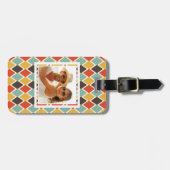 Kundenspezifisches Foto modernes ikat Stammes- Gepäckanhänger (Vorderseite horizontal)