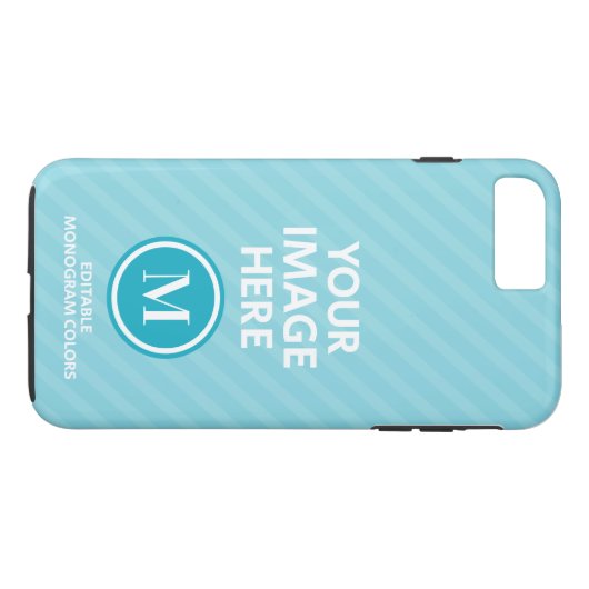 Kundenspezifisches Foto-Monogramm Case-Mate iPhone Hülle (Rückseite (Horizontal))