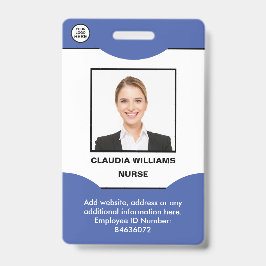 Kundenspezifisches Foto, Name, Logo, Bar, Abzeiche Ausweis