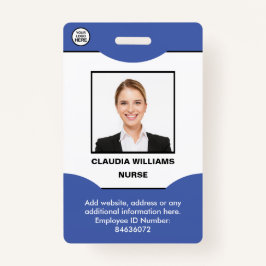 Kundenspezifisches Foto, Name, Logo, Bar, Abzeiche Ausweis