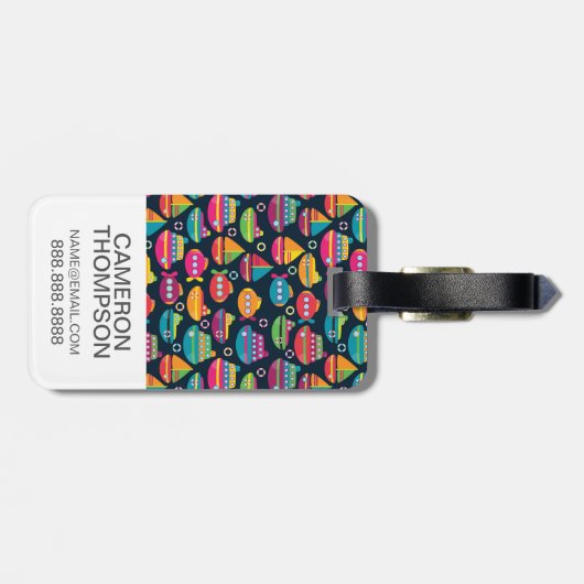 Kundenspezifisches Foto-Ozean-Transport-Muster Gepäckanhänger (Rückseite horizontal)