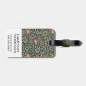 Kundenspezifisches Foto-Paisley-Muster 3 Gepäckanhänger (Rückseite horizontal)
