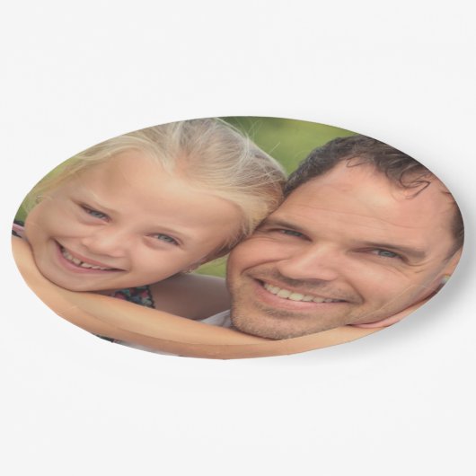 Kundenspezifisches Foto Pappteller (Schrägansicht)