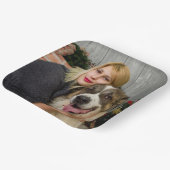 Kundenspezifisches Foto Personalisiert modern Pappteller (Gewinkelt)