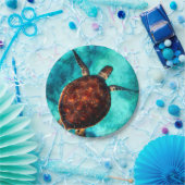 Kundenspezifisches Foto Personalisiert modern Pappteller (Party)