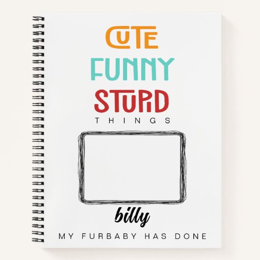 Kundenspezifisches Foto, Personalisiert, modern, S Notizblock (Vorderseite)