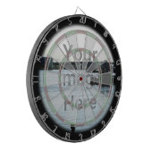 Kundenspezifisches Foto-Pfeil-Brett Dartscheibe (Vorderseite Links)