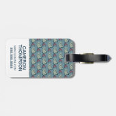 Kundenspezifisches Foto-Polka-Punkt-Fisch-Muster Gepäckanhänger (Rückseite horizontal)