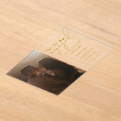 Kundenspezifisches Foto, Polyacryl-Verlobungsparty Acryleinladungen (Ablage )