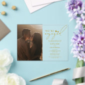 Kundenspezifisches Foto, Polyacryl-Verlobungsparty Acryleinladungen (In Situ (Hochzeit))