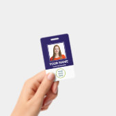 Kundenspezifisches Foto, Qr-Code, Logo, Name Ausweis (Handheld)