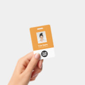 Kundenspezifisches Foto, Qr-Code, Logo, Name Ausweis (Handheld)