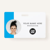 Kundenspezifisches Foto, QR-Code, Logo, Name Ausweis (Vorderseite)