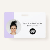 Kundenspezifisches Foto, QR-Code, Logo, Name Ausweis (Vorderseite)