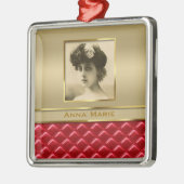 Kundenspezifisches Foto-Rahmen-Imitat-Gold Silbernes Ornament (Links)