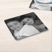 Kundenspezifisches Foto Rechteckiger Pappuntersetzer (angewinkelt)