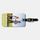 Kundenspezifisches Foto-Retro Ananas Gepäckanhänger (Vorderseite horizontal)