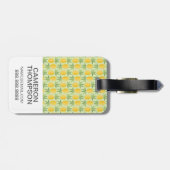 Kundenspezifisches Foto-Retro Ananas Gepäckanhänger (Rückseite horizontal)