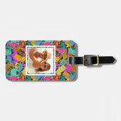 Kundenspezifisches Foto-Retro Gepäckanhänger (Vorderseite horizontal)