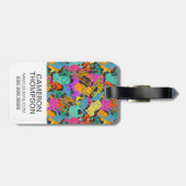 Kundenspezifisches Foto-Retro Gepäckanhänger (Rückseite horizontal)