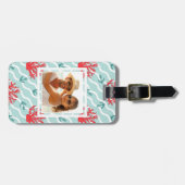 Kundenspezifisches Foto-rote Korallen-Muster 1 Gepäckanhänger (Vorderseite horizontal)