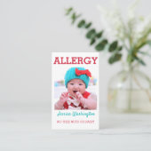 Kundenspezifisches Foto scherzt wachsame ICOE Visitenkarte (Stehend Vorderseite)