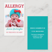 Kundenspezifisches Foto scherzt wachsame ICOE Visitenkarte (Vorne/Hinten)