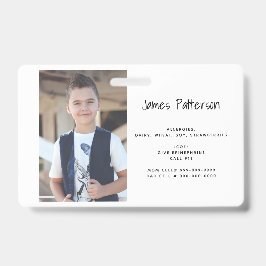 Kundenspezifisches Foto scherzt wachsames ICOE Ausweis