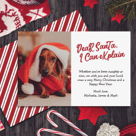 Kundenspezifisches Foto Sehr geehrter Herr Weihnac Feiertagskarte