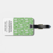 Kundenspezifisches Foto-Skizze-Krokodil-Muster Gepäckanhänger (Rückseite horizontal)