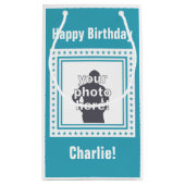 KUNDENSPEZIFISCHES FOTO-, TEXT- u. FARBgeschenk Kleine Geschenktüte (Rückseite)