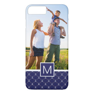Kundenspezifisches Foto- u. Monogramm-Ankermuster Case-Mate iPhone Hülle