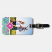 Kundenspezifisches Foto-u. Monogramm-schönes Gepäckanhänger (Vorderseite horizontal)