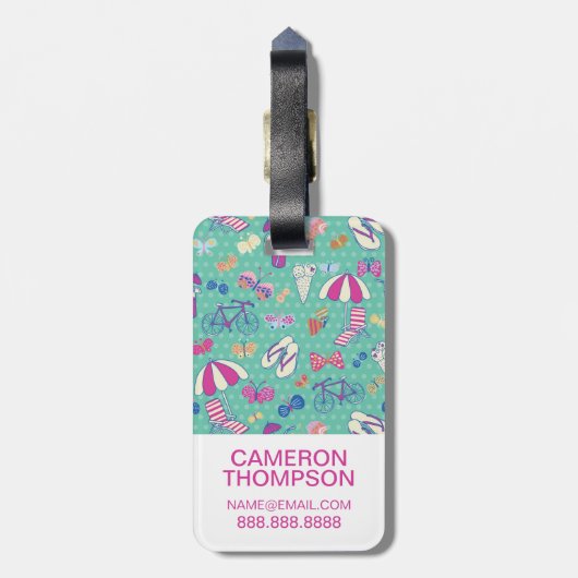 Kundenspezifisches Foto-u. Monogramm-schönes Gepäckanhänger (Rückseite vertikal)