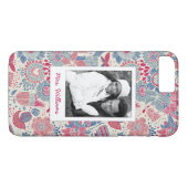 Kundenspezifisches Foto u. Namensblumenvogel- u. Case-Mate iPhone Hülle (Rückseite (Horizontal))