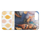 Kundenspezifisches Foto u. Text goldenes Ogee Case-Mate iPhone Hülle (Rückseite (Horizontal))