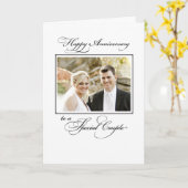 Kundenspezifisches Foto und Name Hochzeitstag Karte (Gelbe Blume)